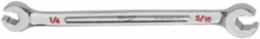 Double End Flare Nut Wrench 1/4 Inch x 5/16 Inch, Chrome Vanadium Steel