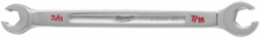 Double End Flare Nut Wrench, 3/8 Inch & 7/16 Inch, Chrome Vanadium Steel