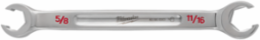 Double End Flare Nut Wrench 5/8 Inch x 11/16 Inch, Chrome Vanadium Steel