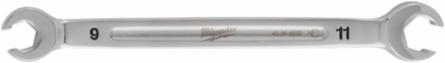 9mm x 11mm Double End Flare Nut Wrench, Chrome Vanadium Steel, Lifetime Guarantee