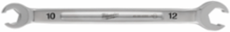 10mm & 12mm Double End Flare Nut Wrench, Chrome Vanadium Steel, Standard Length