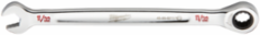 11/32 Inch SAE Ratcheting Combination Wrench, 144 Positions, Chrome Finish, Steel Material