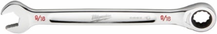 9/16 Inch SAE Ratcheting Combination Wrench, 2.5 Degrees Arc Swing, 144 Positions