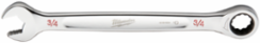 3/4 Inch SAE Ratcheting Combination Wrench, 144 Positions, Steel, Chrome Finish