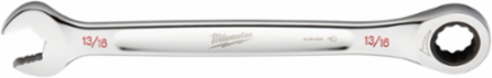 13/16 Inch SAE Ratcheting Combination Wrench, 11.1 Inch Length, Chrome Finish, 144 Positions