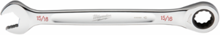 15/16 Inch SAE Ratcheting Combination Wrench, 144 Positions, Chrome Finish