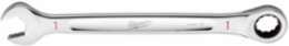 1 Inch SAE Ratcheting Combination Wrench with 144 Positions, Steel Construction