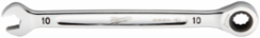 10MM Ratcheting Combination Wrench, 144 Positions, Chrome Plated Steel