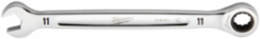 11MM Metric Ratcheting Combination Wrench, Steel, 2.5 Degrees Arc Swing, 144 Positions