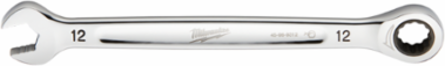 12MM Metric Ratcheting Combination Wrench, Steel, 2.5 Degrees Arc Swing