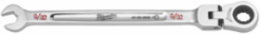 9/32 Inch Flex Head Ratcheting Combination Wrench, 144 Ratcheting Positions, Chrome Vanadium Steel