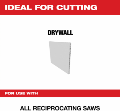 Drywall Access SAWZALL® Blade 2-1/2 Inch, Bimetal, Ideal for Plumbing and Electrical