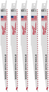 9" 5 TPI SAWZALL® Blade for Wood with Nails (5 PK)