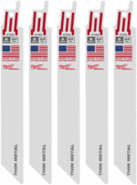 6 Inch 24 TPI Bimetal SAWZALL® Blade for Thin Metal (5 PK)
