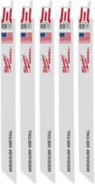 9 Inch 18 TPI Bimetal SAWZALL Blades - Set of 5 for Metal Cutting
