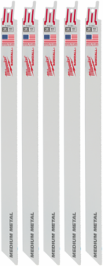 12 Inch 18 TPI SAWZALL® Bimetal Blade Set for Medium Metal (5 PK)