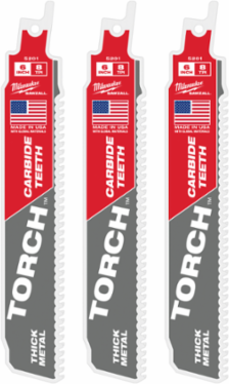 6 Inch 8 TPI Carbide Teeth SAWZALL Blade for Thick Metal Cutting