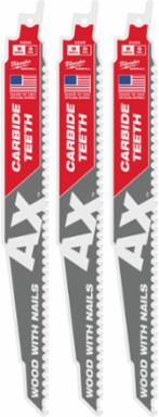 9 Inch 5 TPI Carbide Teeth SAWZALL Blade for Wood with Nails