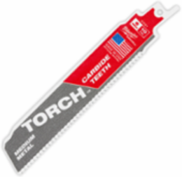 6 Inch 10 TPI TORCHTM Carbide Teeth SAWZALL Blade for Medium Metal