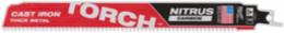9 Inch 8 TPI TORCH™ NITRUS™ Carbide Sawzall Blade for Cast Iron