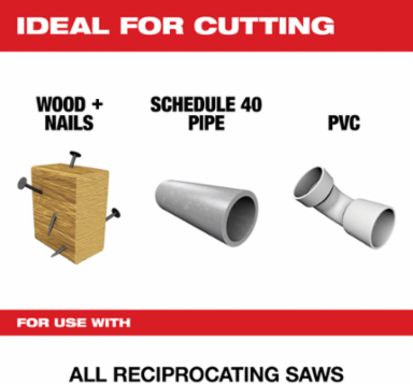 9 Inch 7/11 TPI WRECKERTM SAWZALL  Blade Set for Multi-Material (5 PK)