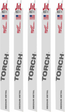 12 Inch 14 TPI TORCHTM SAWZALL Blades for Metal Cutting (5 Pack)