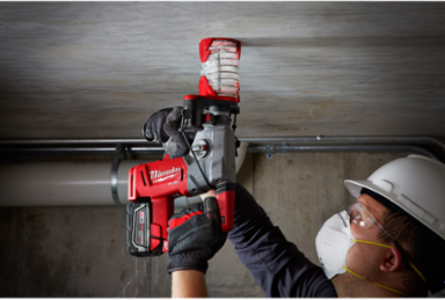 SDS-Plus DUST TRAP™ Drilling Shroud, 12.48 Inch Length, Universal Fit, OSHA Compliant