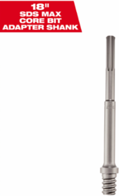 SDS-Max 18 Inch Thick Wall Core Bit Adapter Shank, Carbide Tipped, 6 Inch Diameter