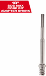 SDS-Max 18 Inch Thick Wall Core Bit Adapter Shank, Carbide Tipped, 6 Inch Diameter