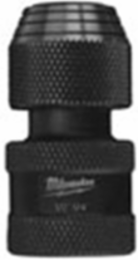 SHOCKWAVE Impact Duty 1/2 Inch Square to 1/4 Inch Hex Adapter, 1.75 Inch Length, Steel