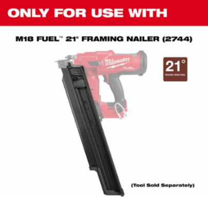 M18 FUEL™ 21 Degree Framing Nailer Extended Capacity Magazine, 83 Nail Capacity