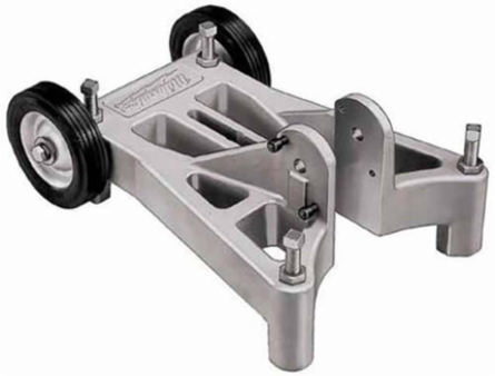 Large Base Assembly for Diamond Drill Rigs, 17.25 Inch, Steel, 35.5 lbs