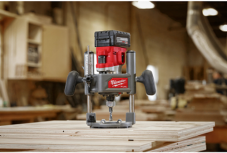 1/2 Inch Router Plunge Base with 2.5 Inch Plunge Depth and Aluminum Body