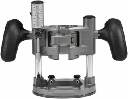 Compact Router Plunge Base, 2 Inch Plunge Depth, 6-Step Depth Turret