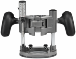 Compact Router Plunge Base, 2 Inch Plunge Depth, 6-Step Depth Turret