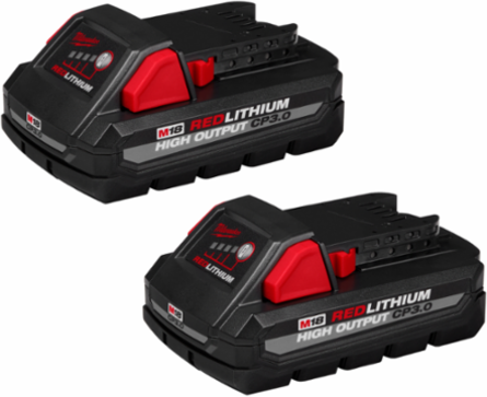 M18 REDLITHIUM HIGH OUTPUT CP3.0 Battery 2 Pack, 3.0 Amp-hour, 1.33 lbs