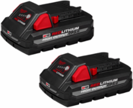 M18 REDLITHIUM HIGH OUTPUT CP3.0 Battery 2 Pack, 3.0 Amp-hour, 1.33 lbs