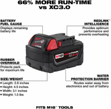 M18™ REDLITHIUM™ XC5.0 Extended Capacity Battery (10 Pk)
