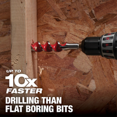 SPEED FEED™ Wood Bit 3/4 Inch x 6 Inch, Alloy Steel, Auger Design