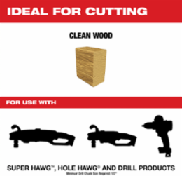 SPEED FEED™ Auger Wood Bit 1 Inch x 6 Inch, Single Ended, Alloy Steel