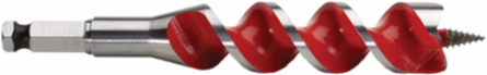 1 Inch x 6-1/2 Inch Auger Bit, Alloy Steel, Impact-Rated Shank