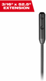 Flexible Cable Bit Extension 3/16 Inch x 52.5 Inch with Secure Grip