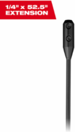 1/4 Inch x 52.5 Inch Flexible Cable Bit Extension, Steel, 3-FLAT SECURE-GRIP™