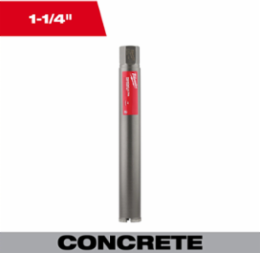 Diamond Ultra Dry Core Bit 1-1/4 Inch, 13 Inch Depth, Diamond Coated