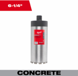 6-1/4 Inch Diamond Premium Wet Core Bit, 15 Inch Length, 1-1/4 Inch 7 Thread