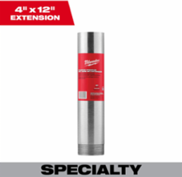 4 Inch x 12 Inch Diamond Premium Wet Core Bit Extension