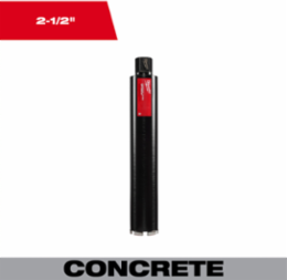 2-1/2 Inch Diamond Ultra Wet Core Bit, 16 Inch Depth, 1055 RPM