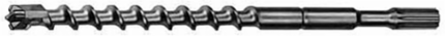 Spline Bit 4-Cutter 3/4 Inch x 22 Inch, Carbide Tipped, Spline Shank