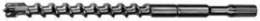 Spline Bit 4-Cutter 3/4 Inch x 22 Inch, Carbide Tipped, Spline Shank