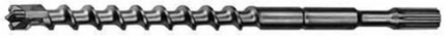 Spline Bit 4-Cutter 7/8 Inch x 22 Inch, Carbide Tipped, 17 Inch Drilling Depth